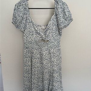 American Eagle Outfitters Blue Floral Mini Dress